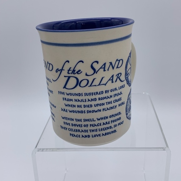 Decorative Legendary Sand Dollar Stoneware  Coffee Mug With Handle - Picture 4 of 12
